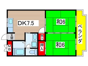 ラ-バン嵯峨の物件間取画像